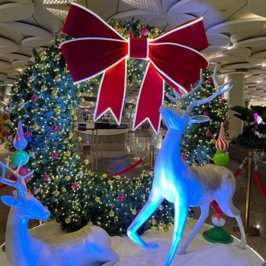 Mumbai Airport Christmas Decor