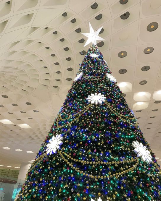 Mumbai Airport Christmas Tree