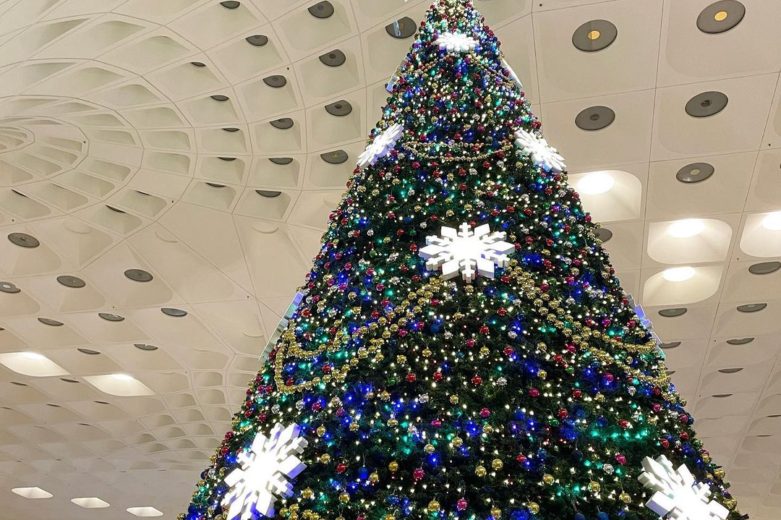 Mumbai Airport Christmas Tree